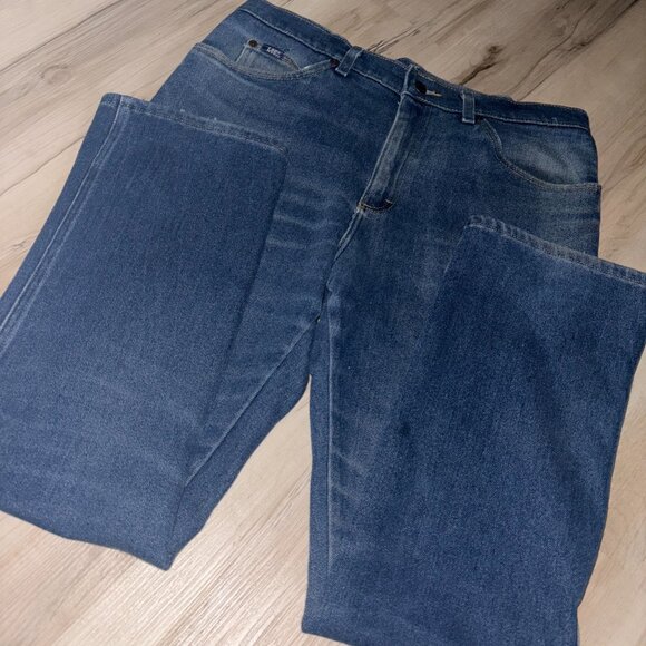 Vintage Lee Faded Medium Wash Jeans 36 x 32 - Picture 2 of 9